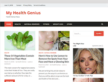 Tablet Screenshot of myhealthgenius.com